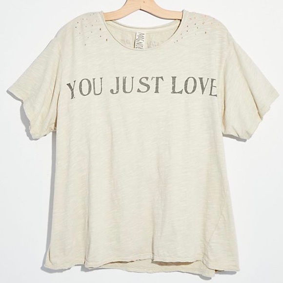 Magnolia Pearl Tops - NEW Magnolia Pearl You Just Love Boyfriend Tee OS